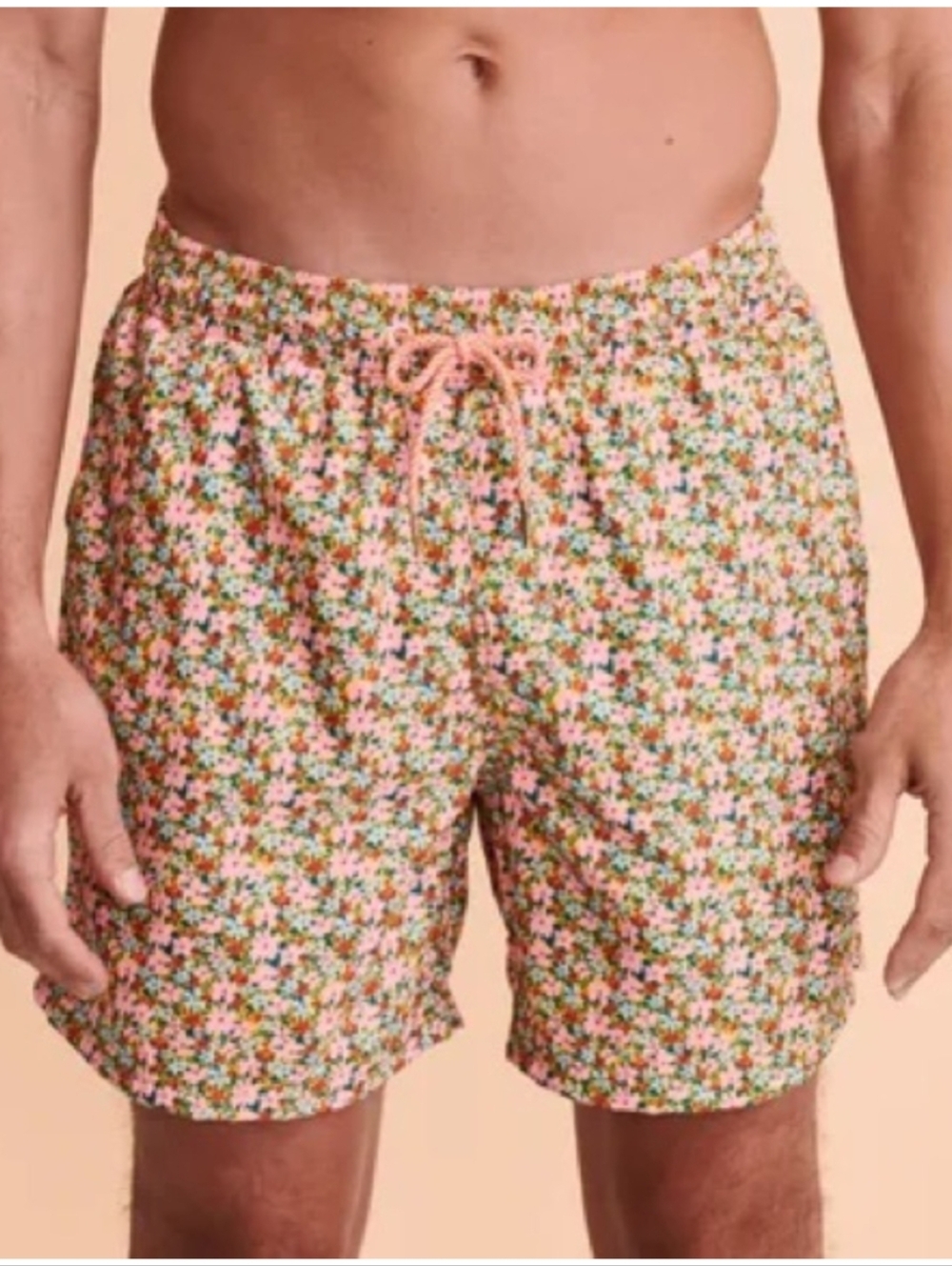 Maaji/Men's Pink Floral Swim Shorts Sz L